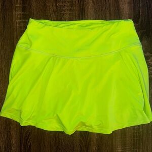Neon Yellow Women's Golf Skirt